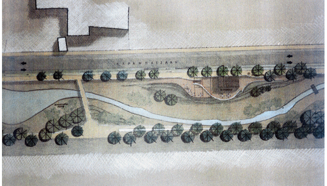 Design for the Krafsidon riverbed 