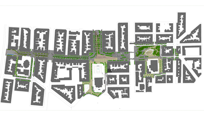 Architectural Competition of Preliminary Design Drafts for Reformation of the Axis Acheiropoiitos - Saint Sofia of the Municipality of Thessaloniki, Greece 