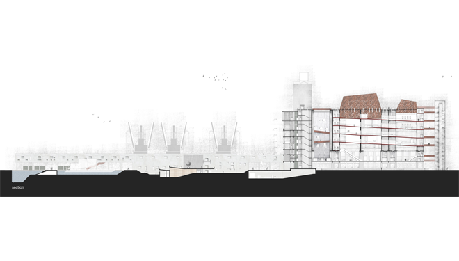 Redesign of the existing cereals’ stock house building facilities (SILO) and its surrounding open space into a Museum for Underwater Antiquities and Regeneration of part of the Piraeus Port Authority (OLP) Coastal Zone into an open public space for outdoor activities 