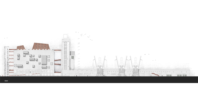 Redesign of the existing cereals’ stock house building facilities (SILO) and its surrounding open space into a Museum for Underwater Antiquities and Regeneration of part of the Piraeus Port Authority (OLP) Coastal Zone into an open public space for outdoor activities 