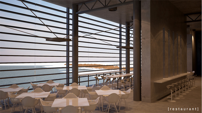 Redesign of the existing cereals’ stock house building facilities (SILO) and its surrounding open space into a Museum for Underwater Antiquities and Regeneration of part of the Piraeus Port Authority (OLP) Coastal Zone into an open public space for outdoor activities 