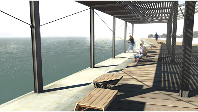 Redesign of the existing cereals’ stock house building facilities (SILO) and its surrounding open space into a Museum for Underwater Antiquities and Regeneration of part of the Piraeus Port Authority (OLP) Coastal Zone into an open public space for outdoor activities 